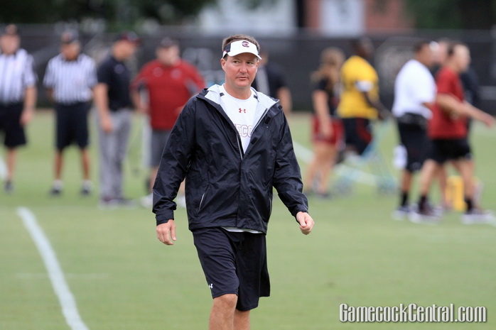 Staff Photo by Paul Collins: Mangus never lost to South Carolina while coaching at Florida.