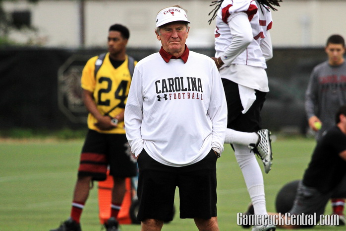 Staff photo by Paul Collins: Spurrier went 10-1 against the Gamecocks as a head coach. 