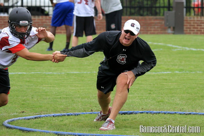 Staff Photo by Paul Collins: Shawn Elliott helped transform one of South Carolina's weakest position groups.