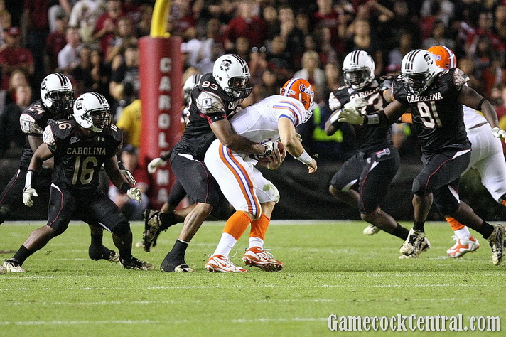 Staff Photo: South Carolina's all=black look couldn't sink top-ranked Florida in 2009.