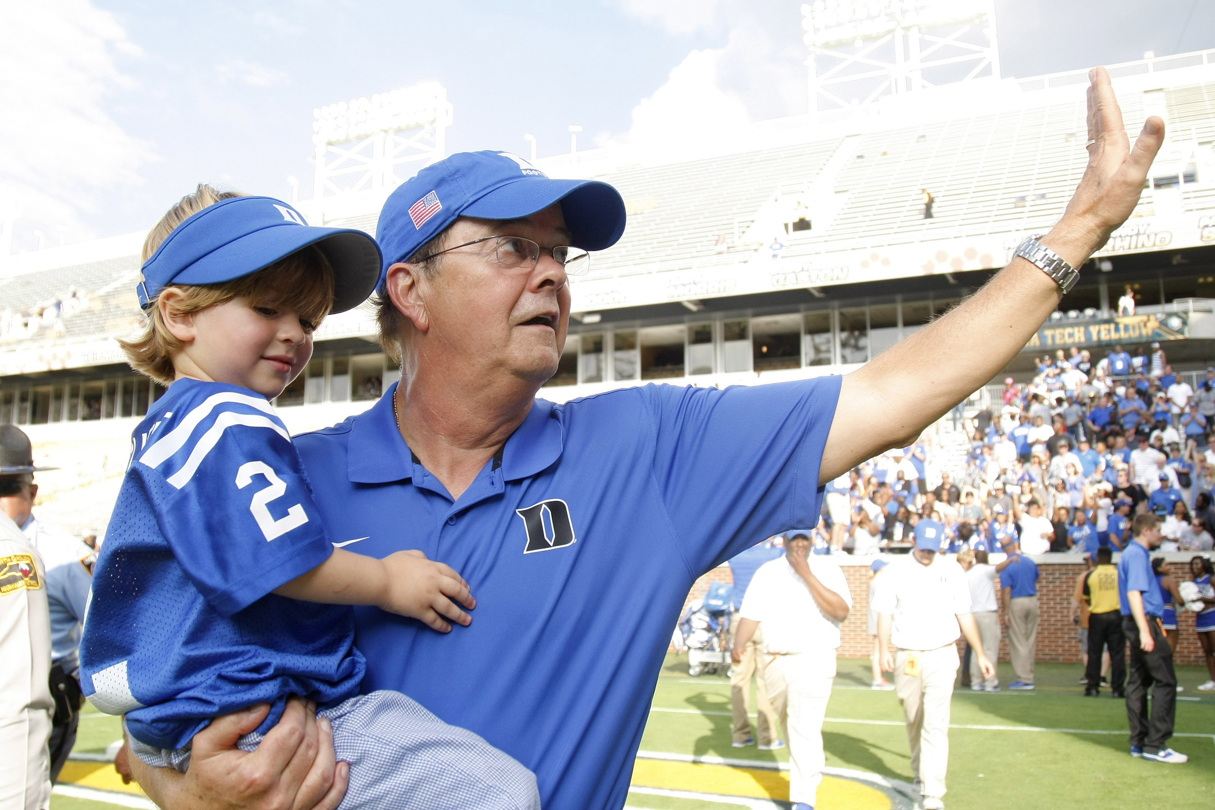 That is the most adorable little Wide Receivers coach!