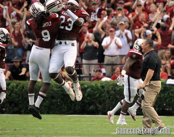 Staff Photo by Paul Collins: The Gamecocks have had a lot of misses to celebrate this year.