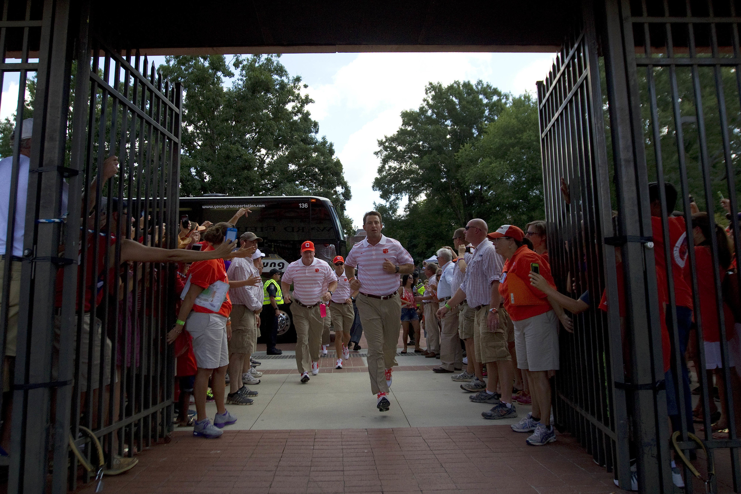 "Good thing I bought everybody these jogging khakis. Can you believe the lady at TJ Maxx laughed at me when I bought 50 pairs? I know a good deal when I see one!"