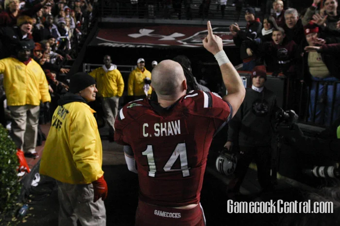 Staff Photo by C.J. Driggers: Shaw finished his college career undefeated at home as a starter.