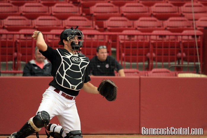 Staff Photo by Paul Collins: Taylor could be South Carolina's catcher of the future. 