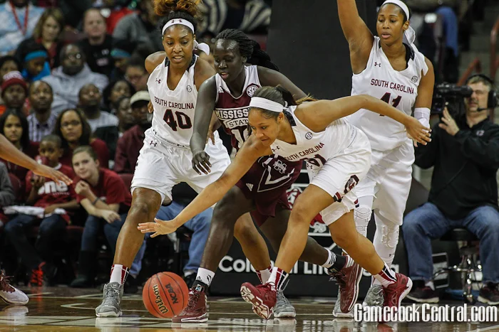 Staff Photo by Chris Gillespie: South Carolina is forcing 17.3 turnovers per game this season.