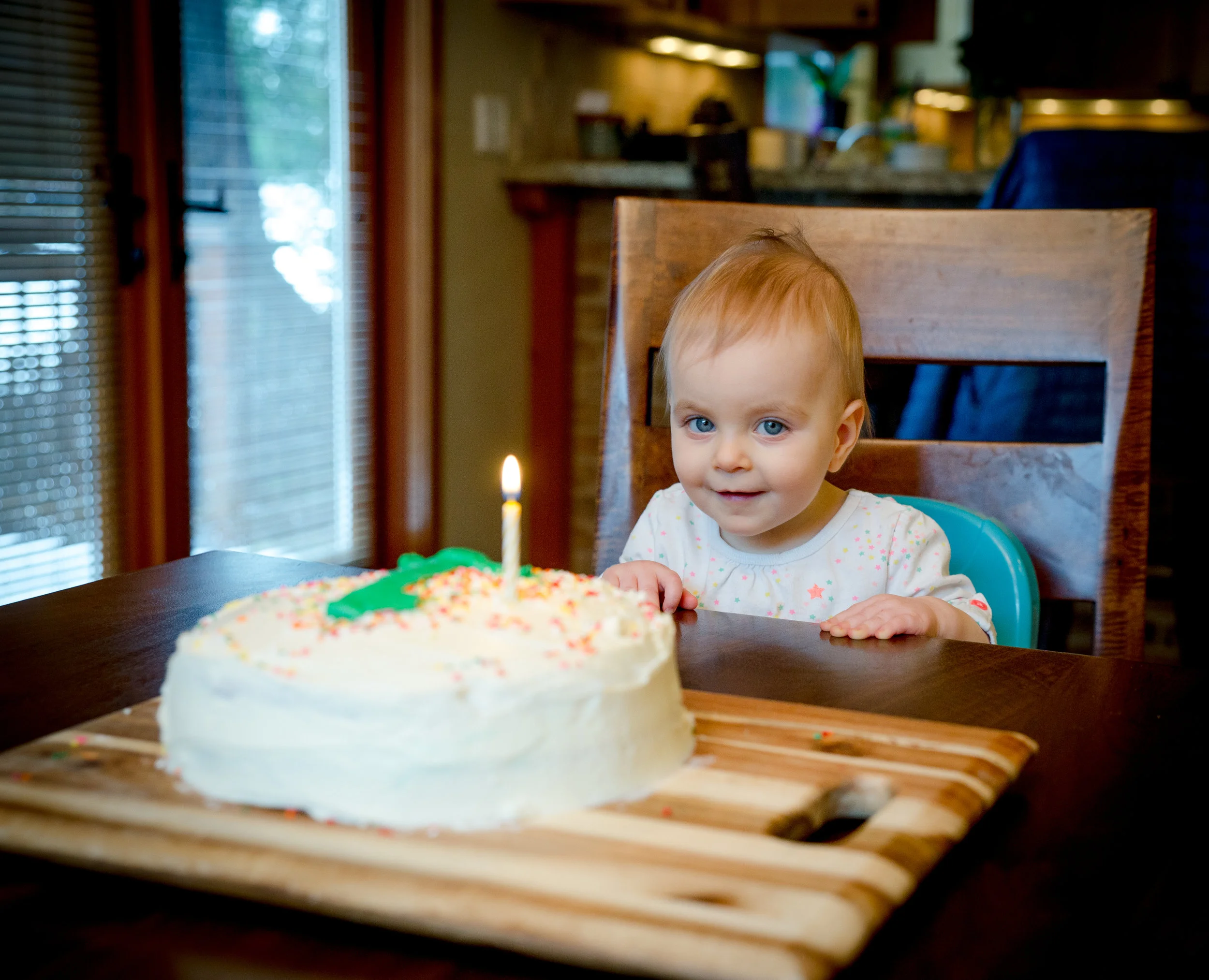 February- we celebrate a year with this one, who, as it turns out, is a cake-enthusiast.