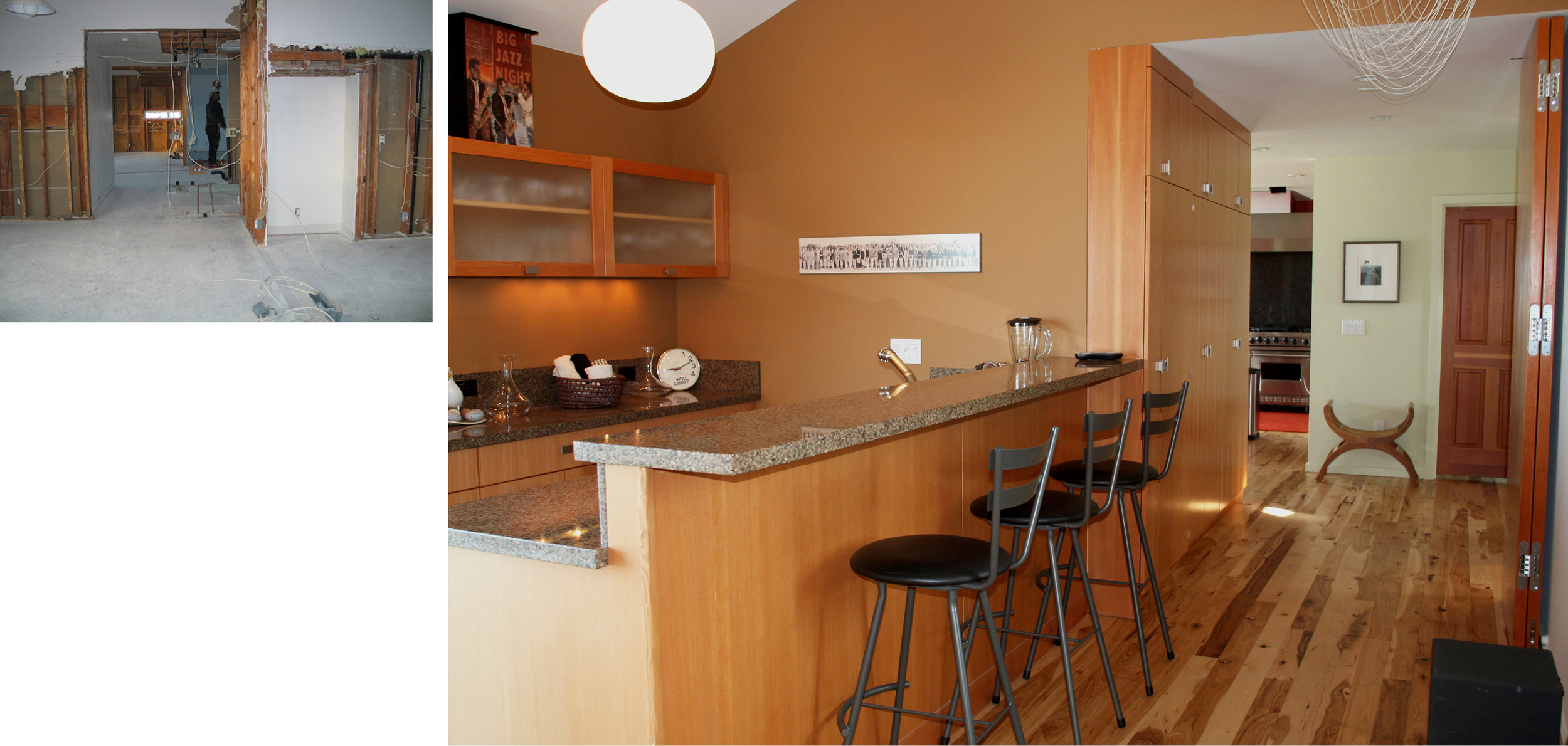 Entertainment/Bar to Kitchen