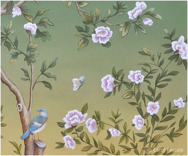 Hand painted chinoiserie