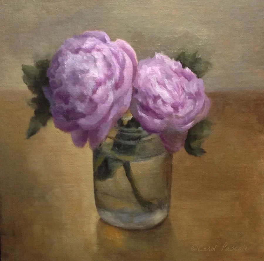 Oil on linen panel, 8" x 8"