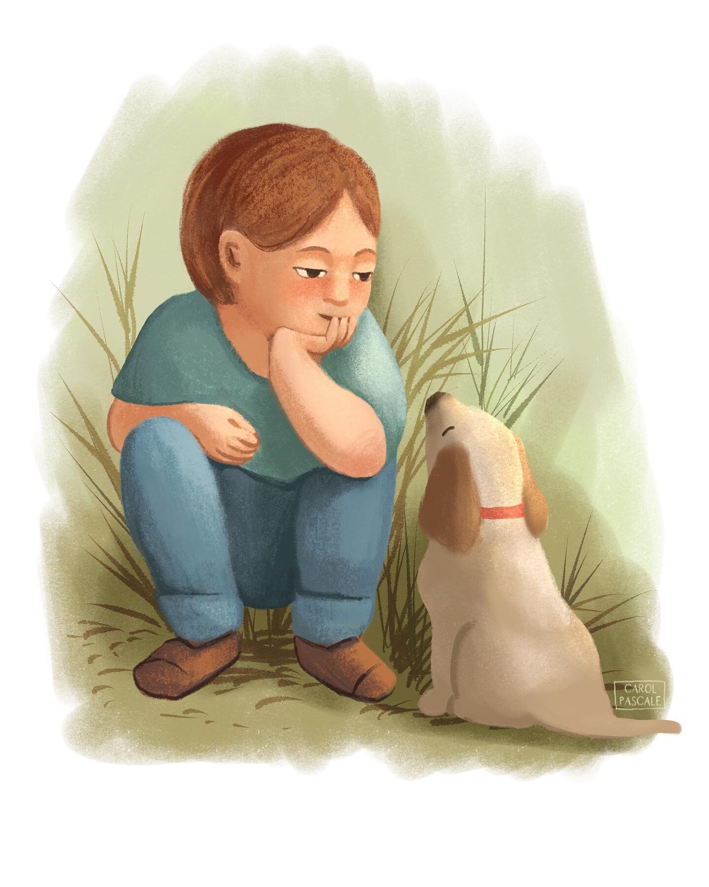 Boy and dog 🐕
.
.
.
#characterdesign #characterillustration #characterdesigner #childrensillustrators #childrensillustration #childrensillustrations
#childrensbookillustrator #childrensbookillustration #kidlit #kidlitart #illustration #illustrator #