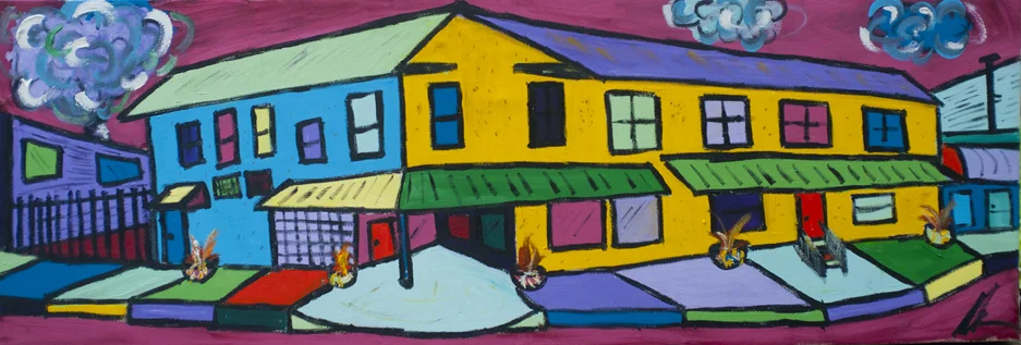 Size: 72" x 26" Medium: Oil Colors $1800 (sold)