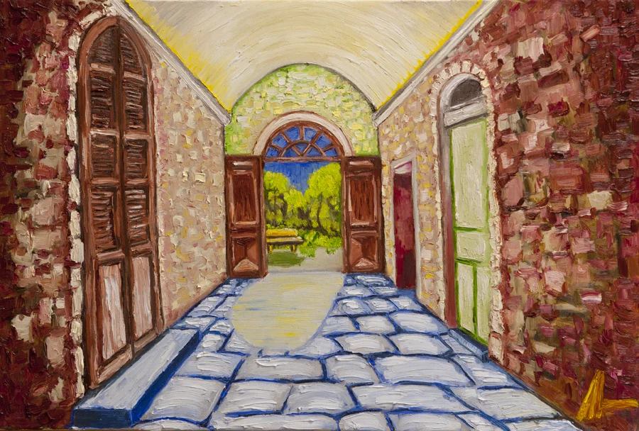 Saint-Paul Asylum, Saint-Rémy Oil of Canvas 24" x 36" $1800