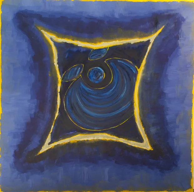 Happy Face Abstract 20 Medium: Oil on Canvas Ex: 60 in x 60 in e mail for pricing, mark@markborella.com $8,000.00 (Sold)