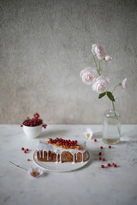 Gluten-Free Red Currant Cake with Almonds , Our Food Stories