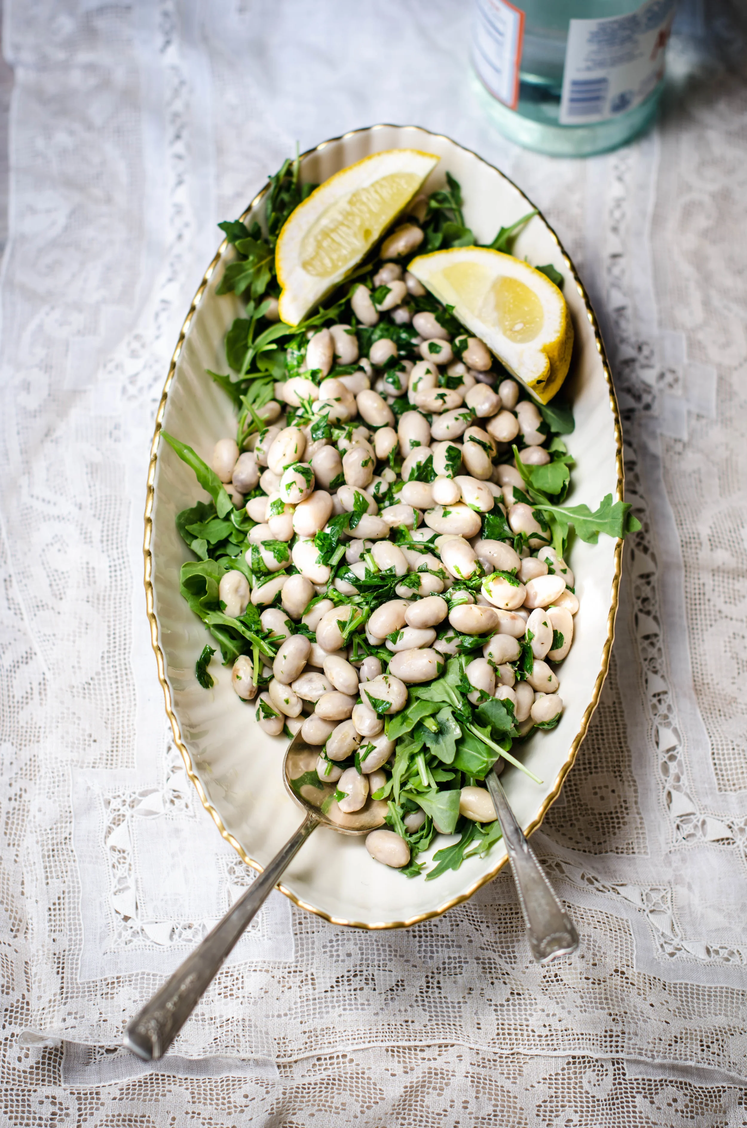 ROSE & IVY Journal Herbed White Bean Salad with Arugula