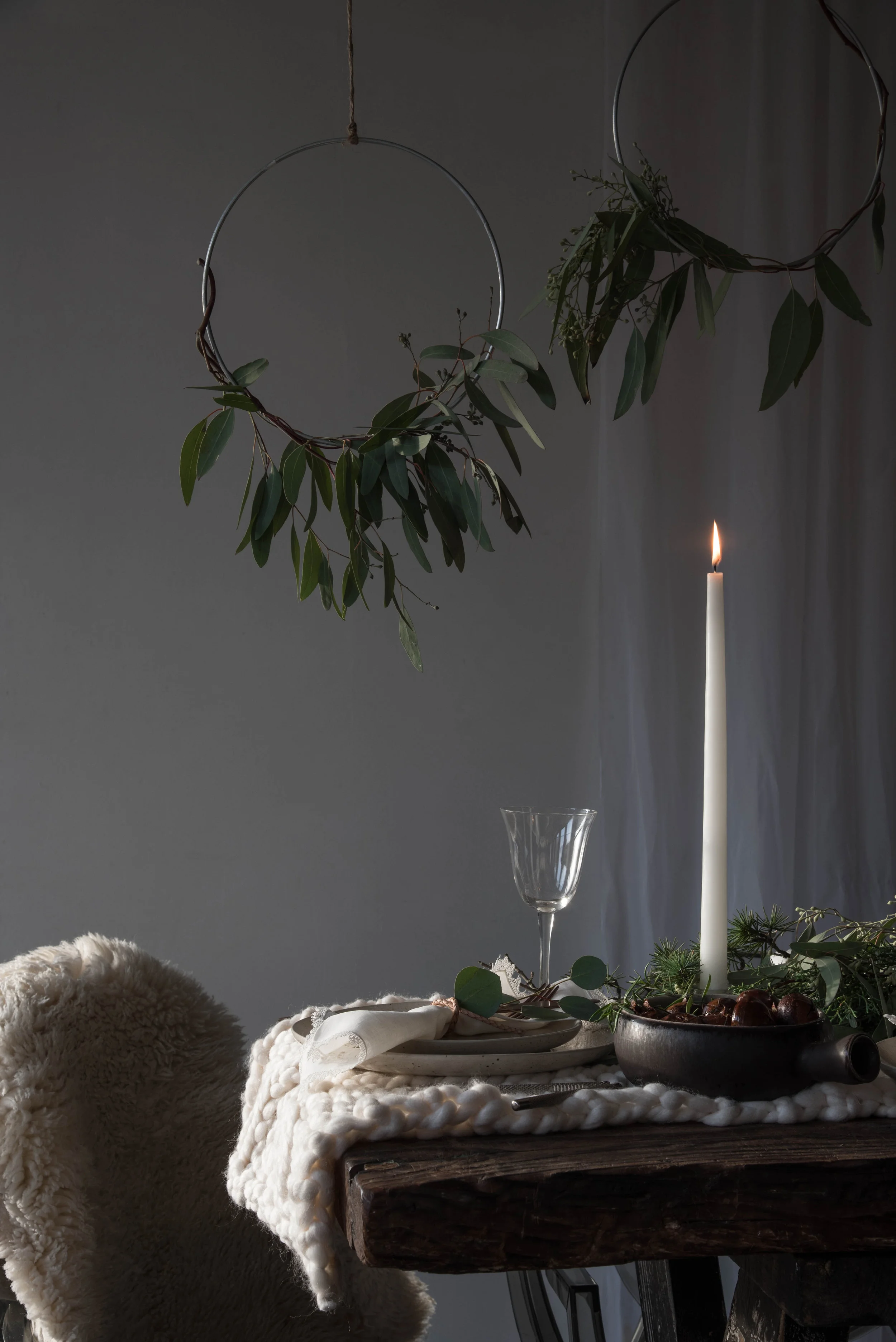 ROSE & IVY Journal Winter Light A Holiday Table Setting