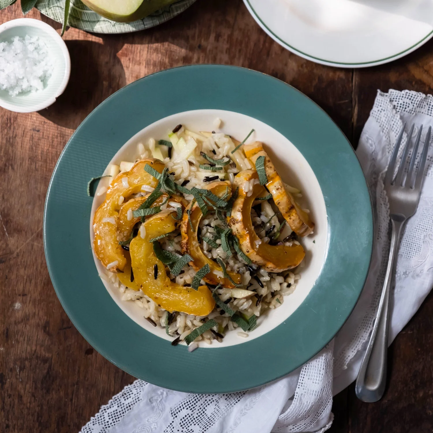 Delicata Squash, Apple and Sage Grain Bowl