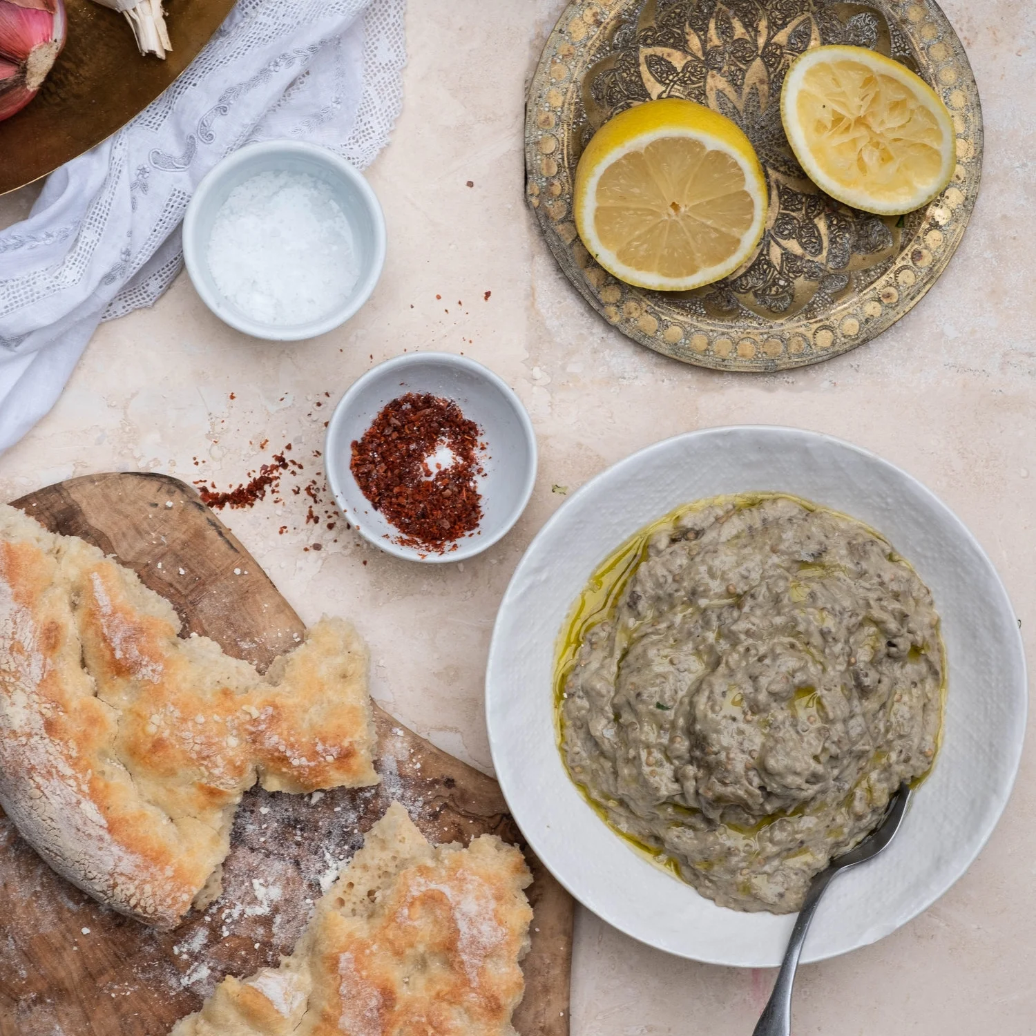 Cook the Book | 'Istanbul and Beyond' + Baba Ganouj &amp; Fingerprint Flatbread (Tirnak Pidesi) 
