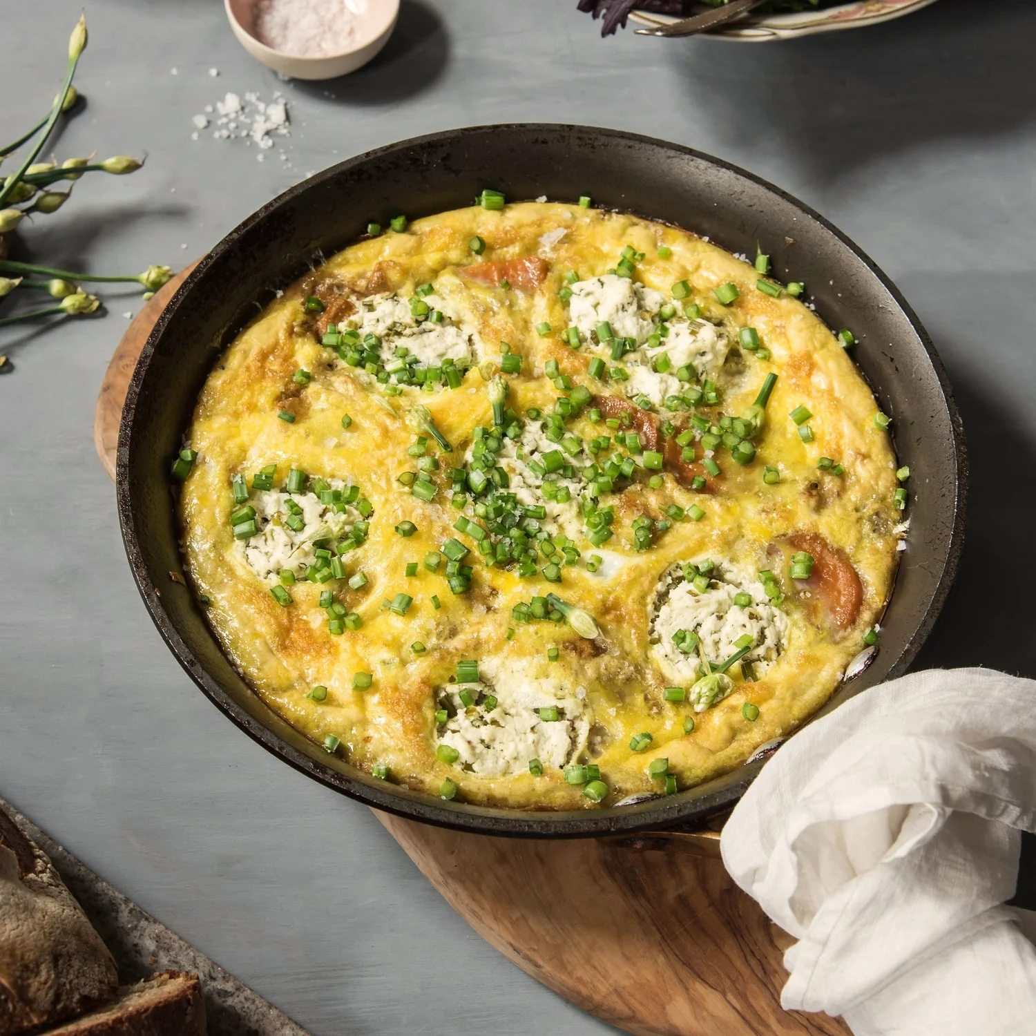 Easter Brunch | Sweet Potato and Goat Cheese Frittata