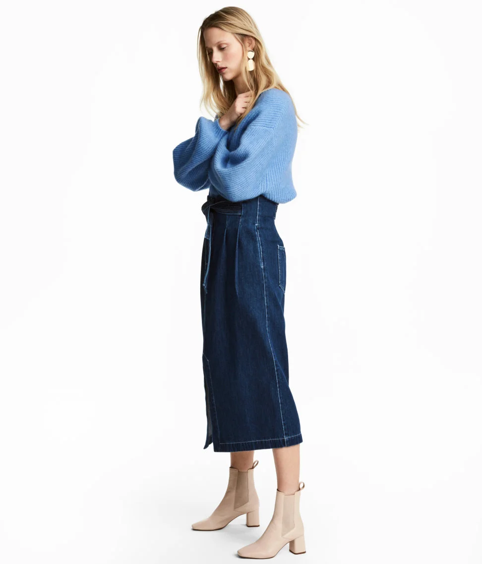 The Find | The Perfect Denim Skirt for Winter