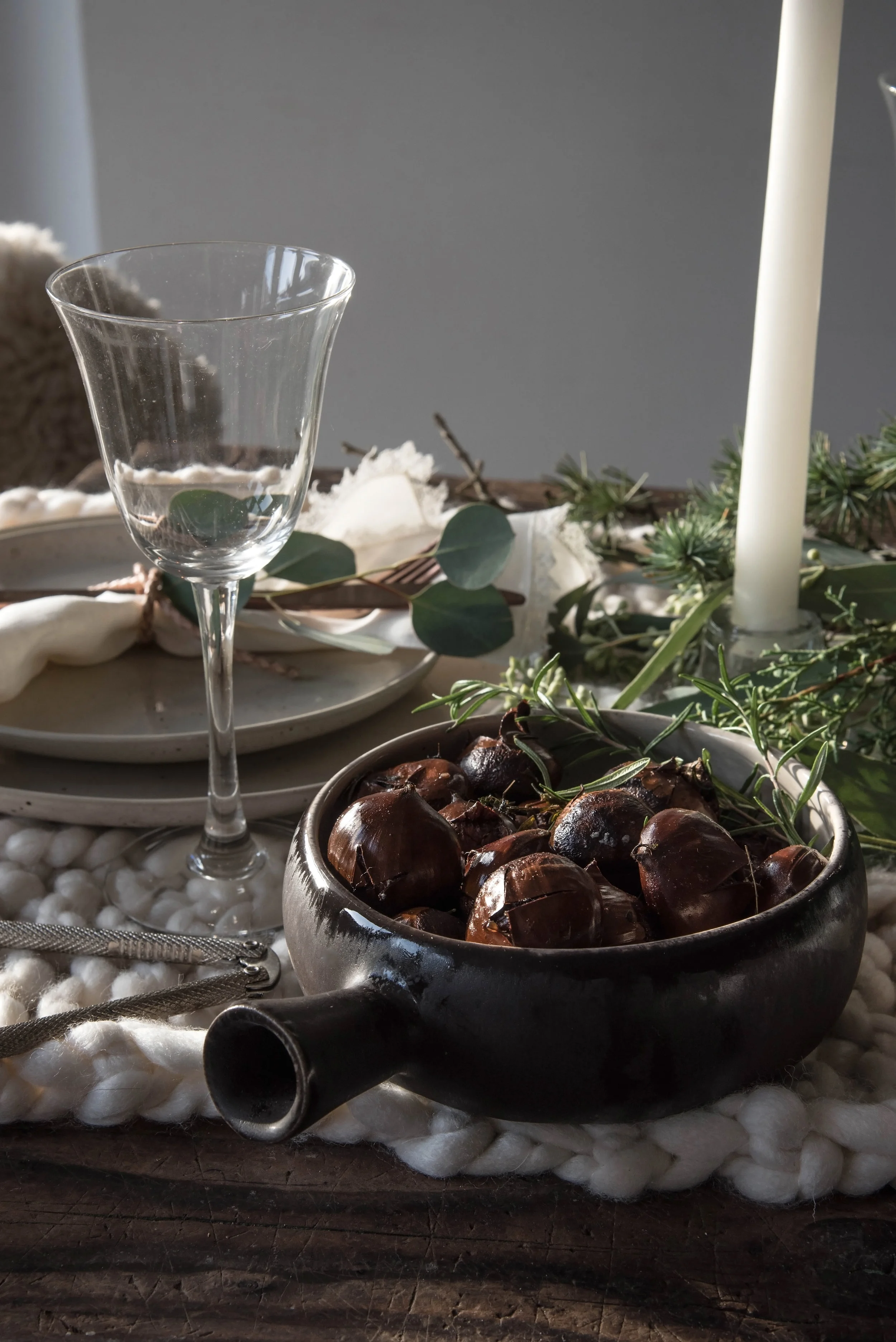 Tis the Season | Roasted Chestnuts with Rosemary & Thyme