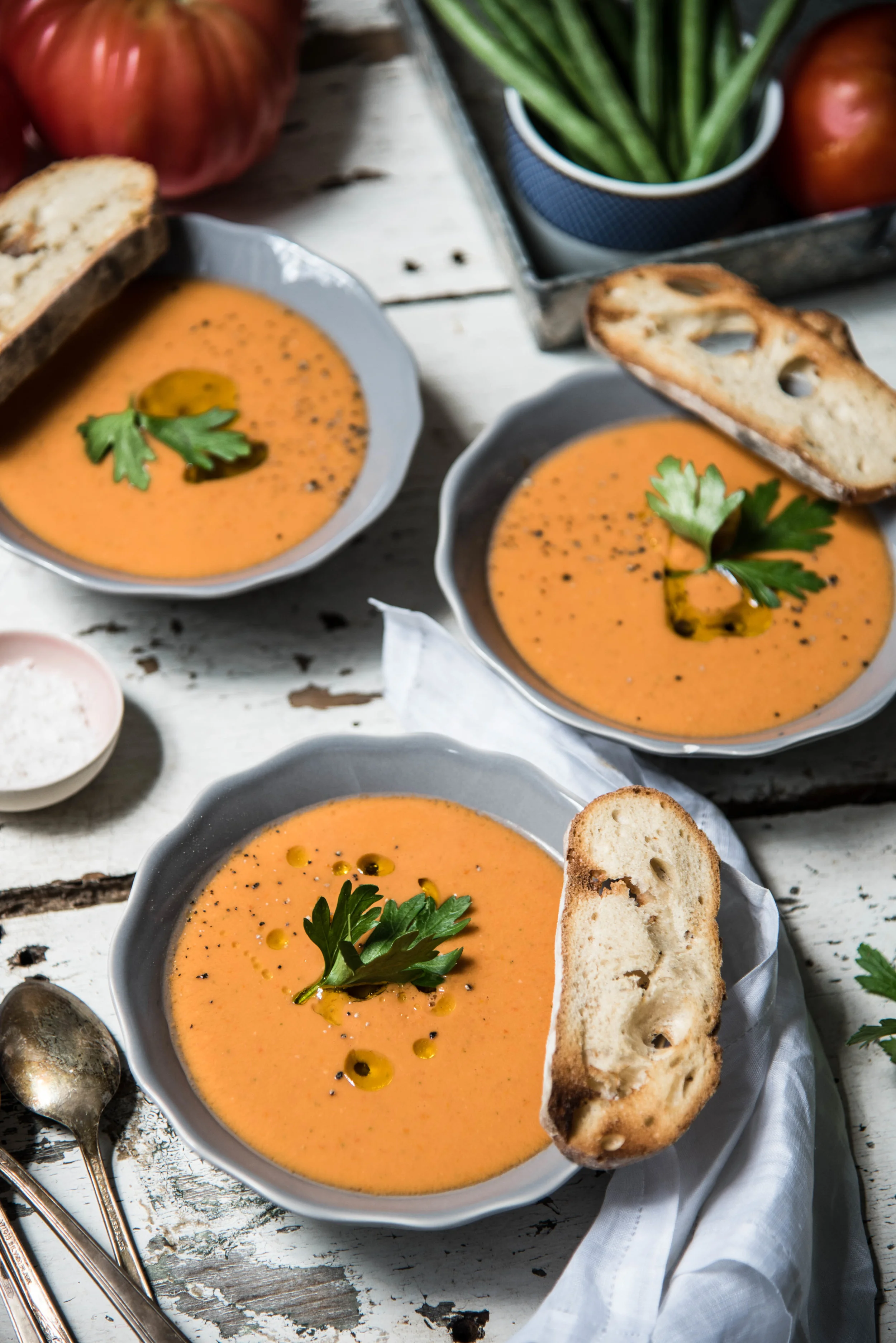 At the Market | Tomatoes &amp; Easy Gazpacho