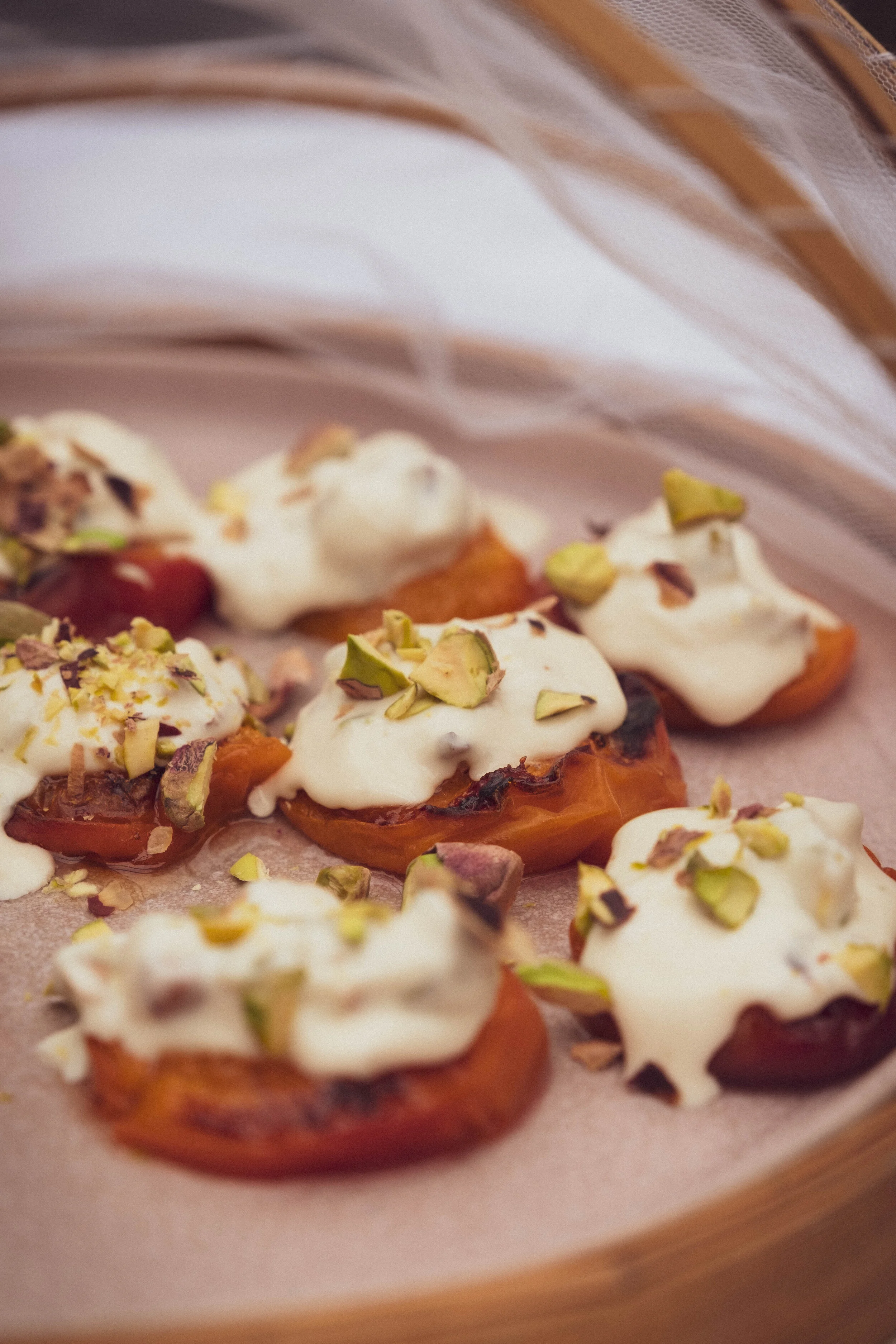 Brûléed Apricots With Mascarpone and Pistachios — Rose & Ivy