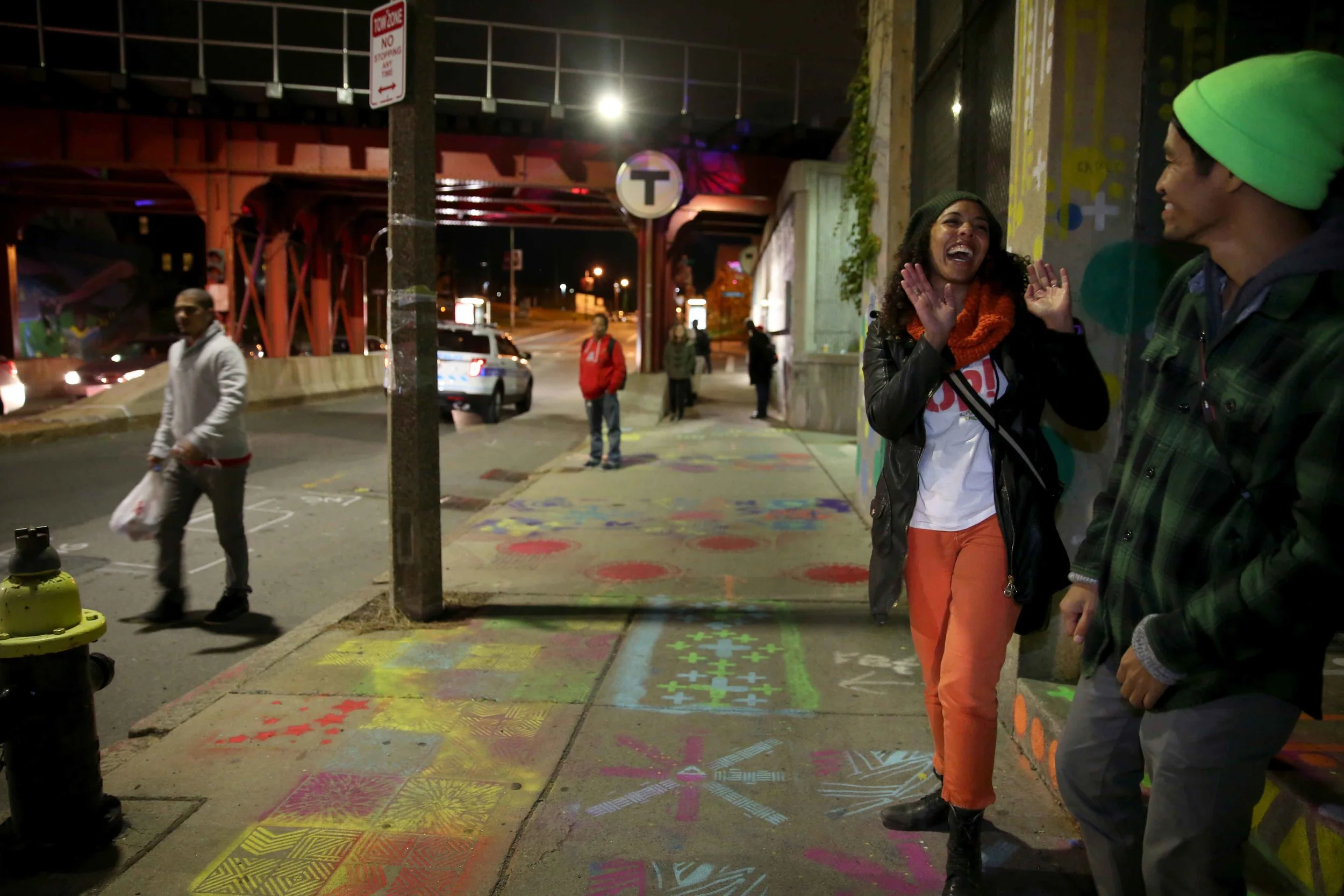 Artists Silvia Lopez Chavez and Thonah Ep celebrate
