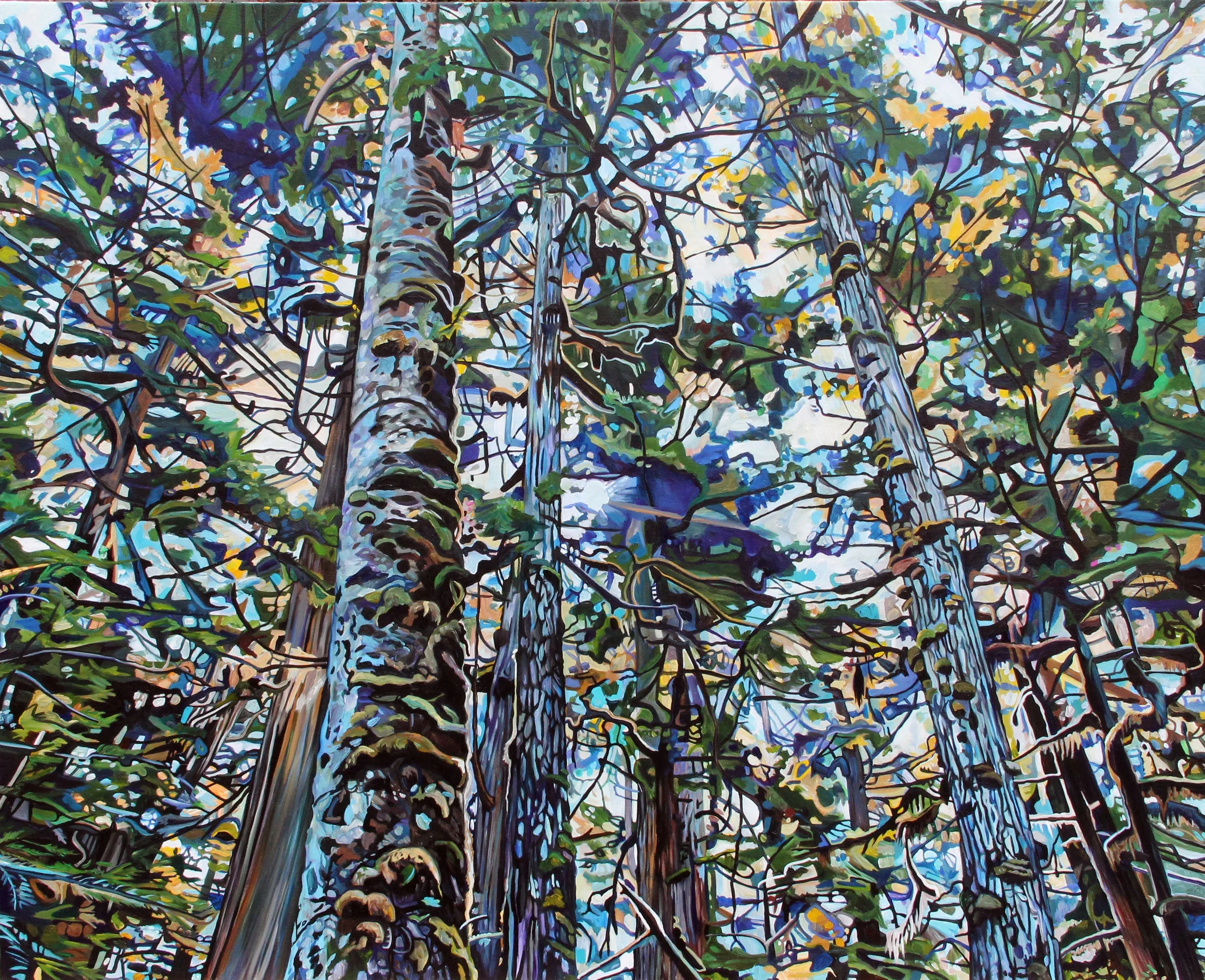 Hemlock Tree Moss (2014) 64x52 acrylic on canvas Taralee Guild (full res).JPG