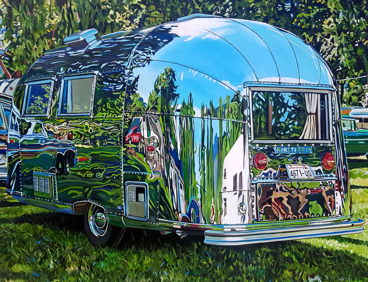 Boris In The Green (2018) acrylic on canvas 54x42 Taralee Guild (low res).jpg