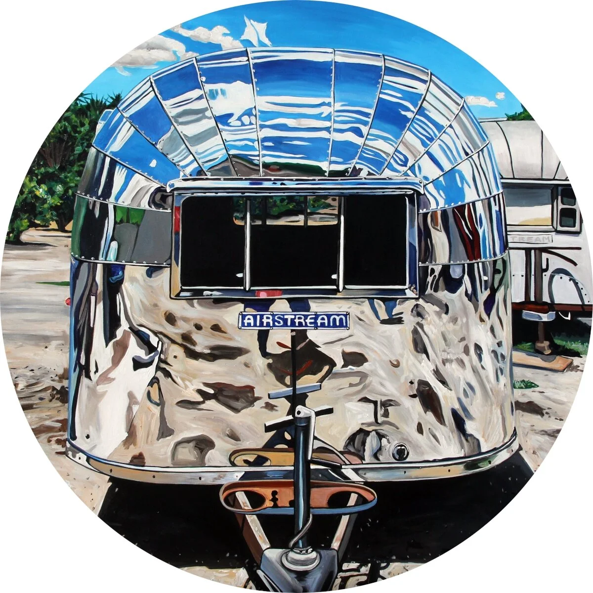 1950s Airstream (2020) 40 round acrylic on canvas Taralee Guild (low res).jpg