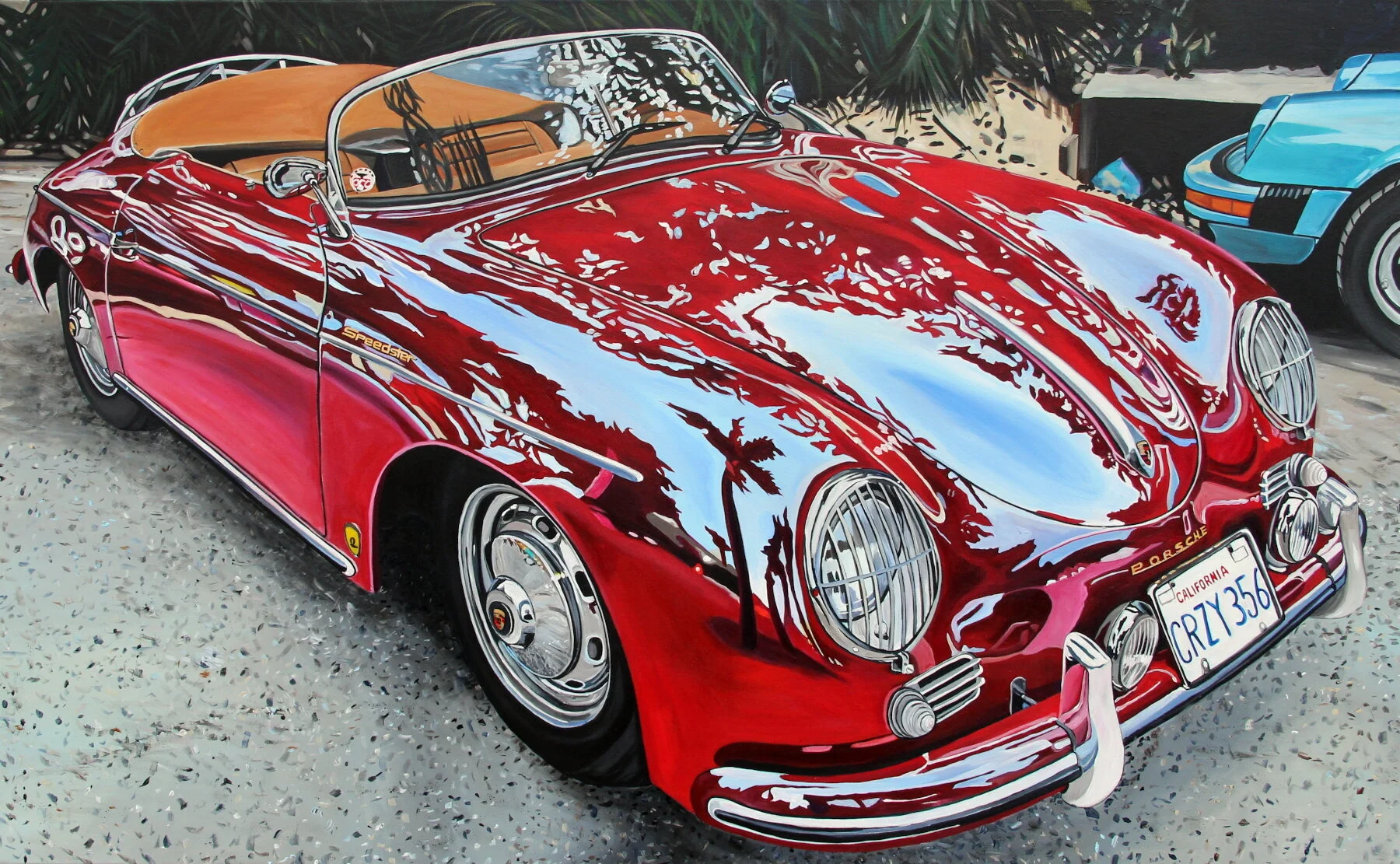 Late 50's Porsche 356 (2020) 71X44 acrylic on canvas Taralee Guild (low res).JPG
