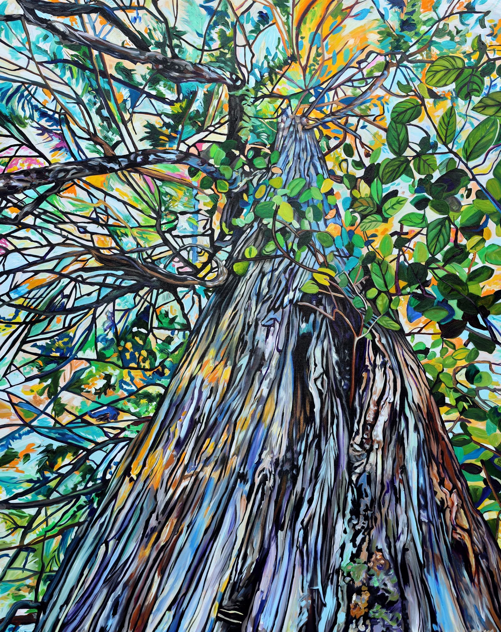 Noble Old Growth and Young Elm (2022) 60x48 acrylic on canvas Taralee Guild (low res).JPG