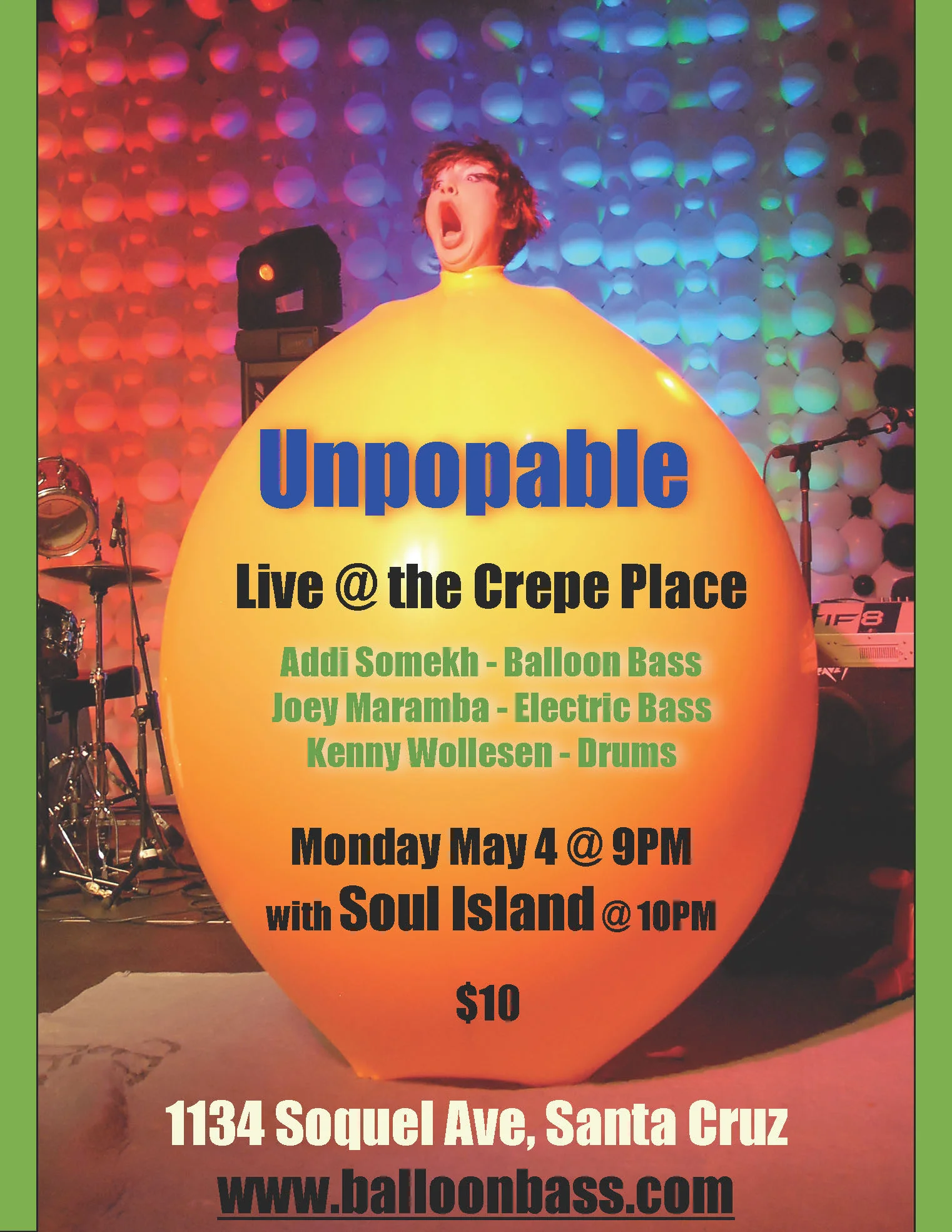 Live at the Crepe Place in Santa Cruz