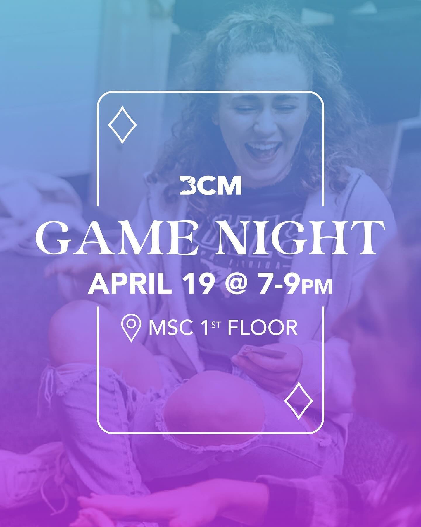 Need a study break? Come hang with us this Friday for game night 🎲 Don&rsquo;t forget to invite your friends!