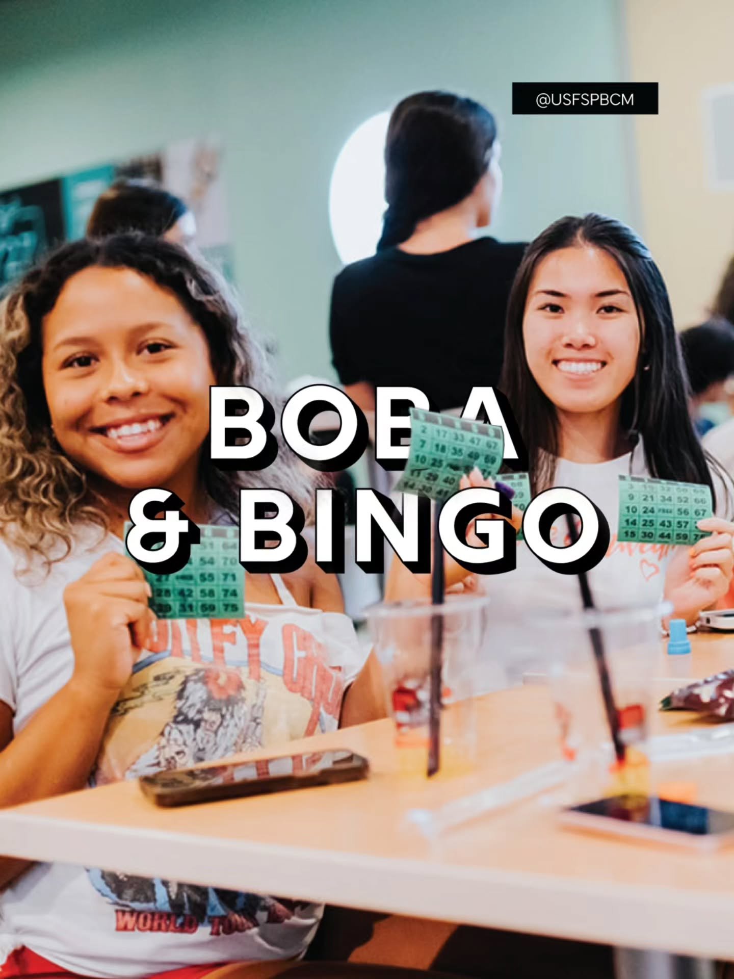 Our annual Boba &amp; Bingo event is something you won't wanna miss! 

Come by the USF Reef from 6pm - 8pm to have the chance to win some prizes and have some boba 🧋🕺