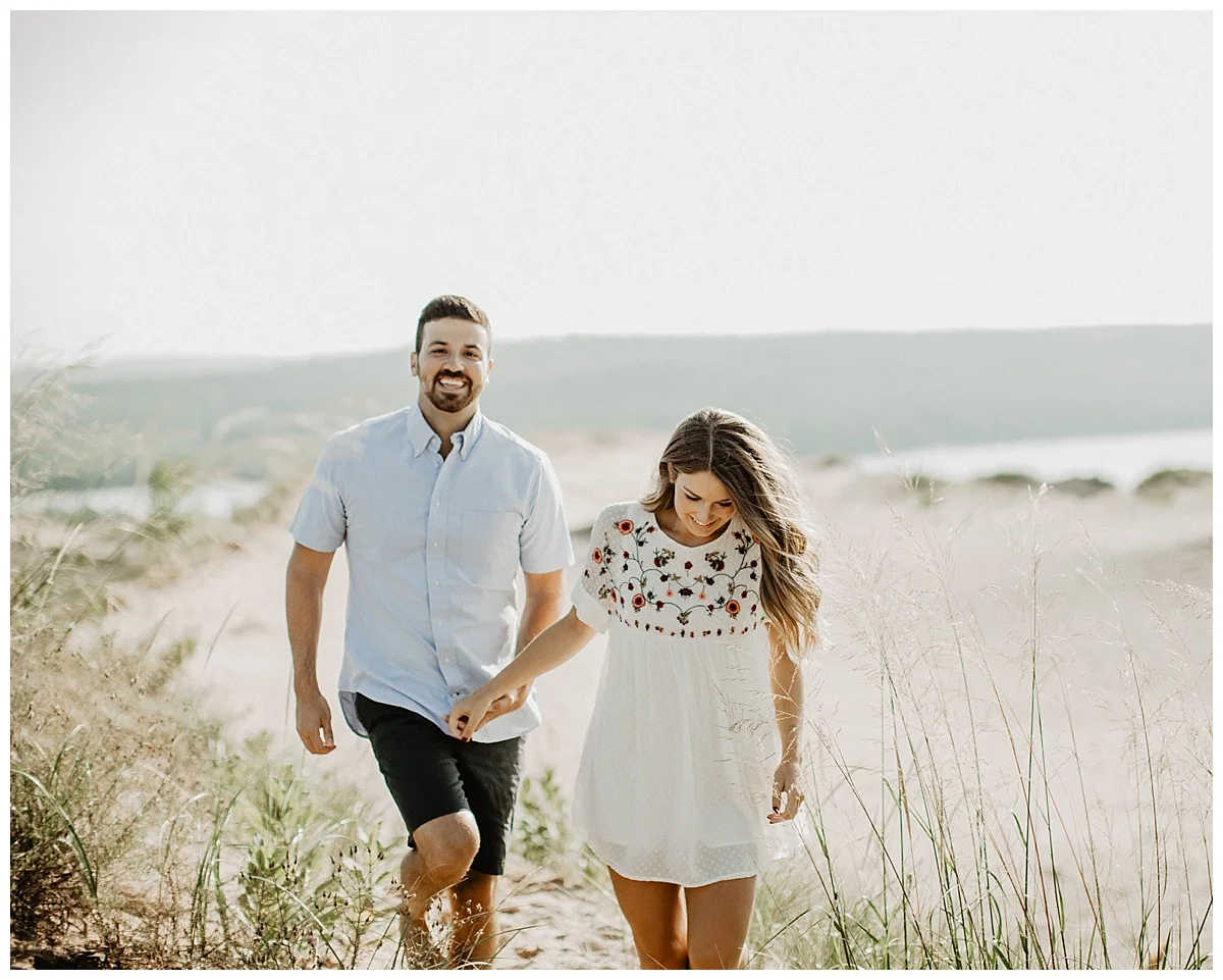 Sleeping bear dunes engagement session
