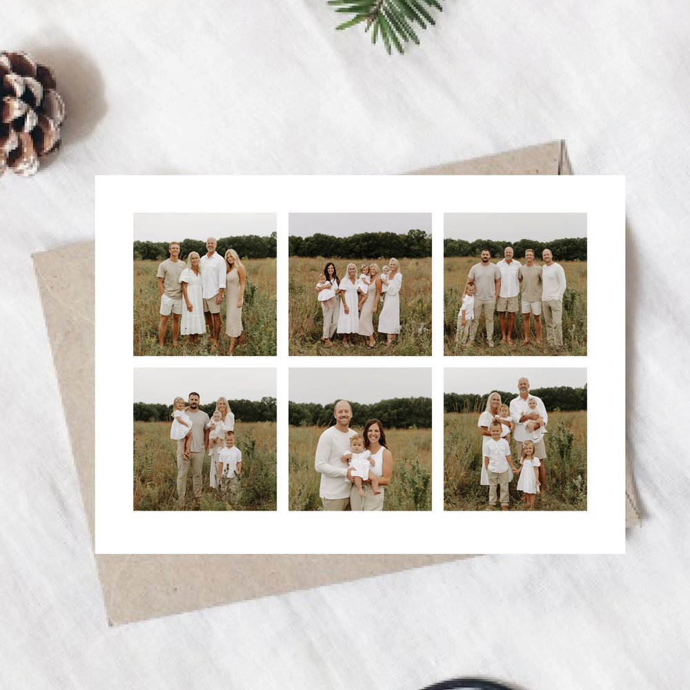 Family Christmas Photo Album, Print Templates