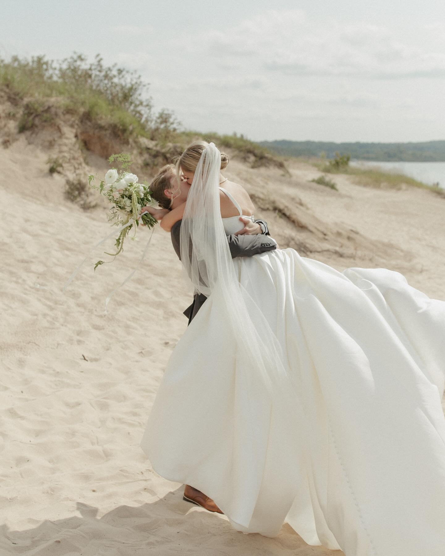 Another beautiful wedding weekend! Here are few favorites from Alena and James&rsquo;s wedding day! We started in Harbor Springs for a church ceremony and ended up at their beautiful reception venue @gabrielfarmsandwinery - Alena&rsquo;s sister (a pr