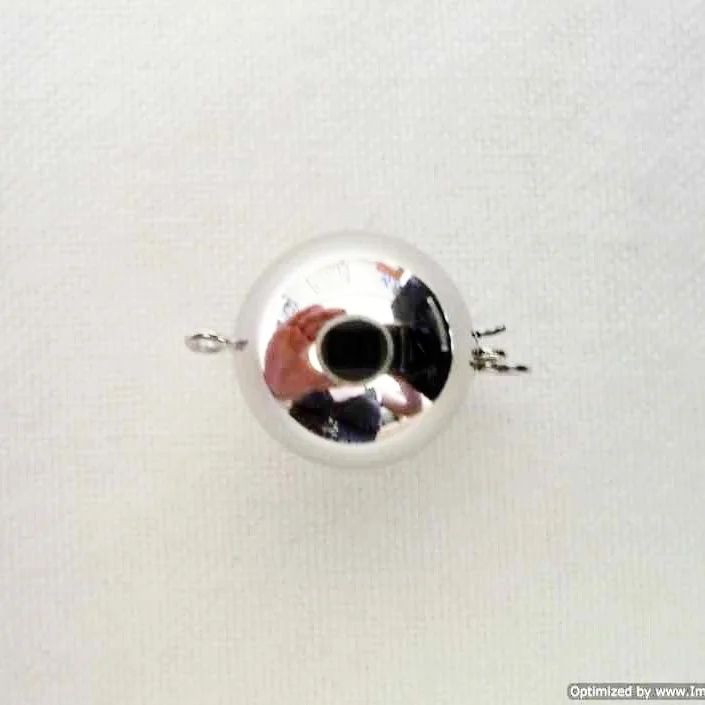 Silver ball clasp
