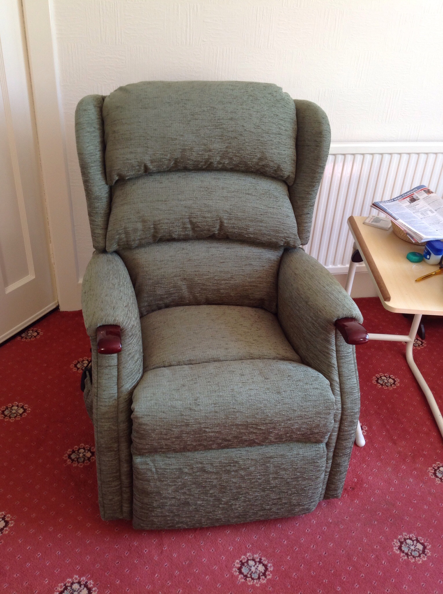 Trickey chairs to recover, as they come to pieces & you've got to disconnect all the electrics.