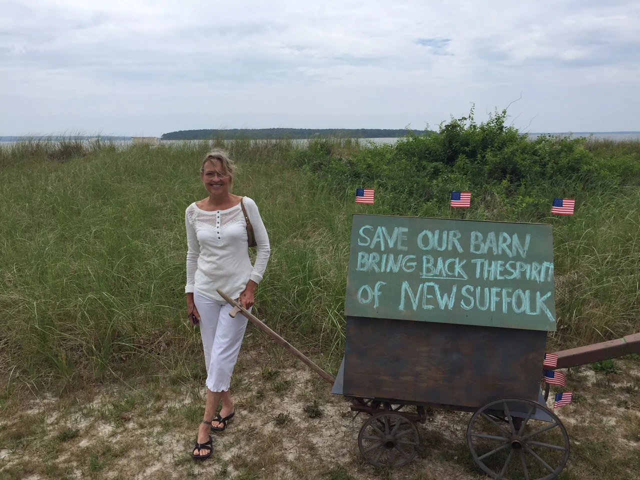 Barbara Solo and her excellent float