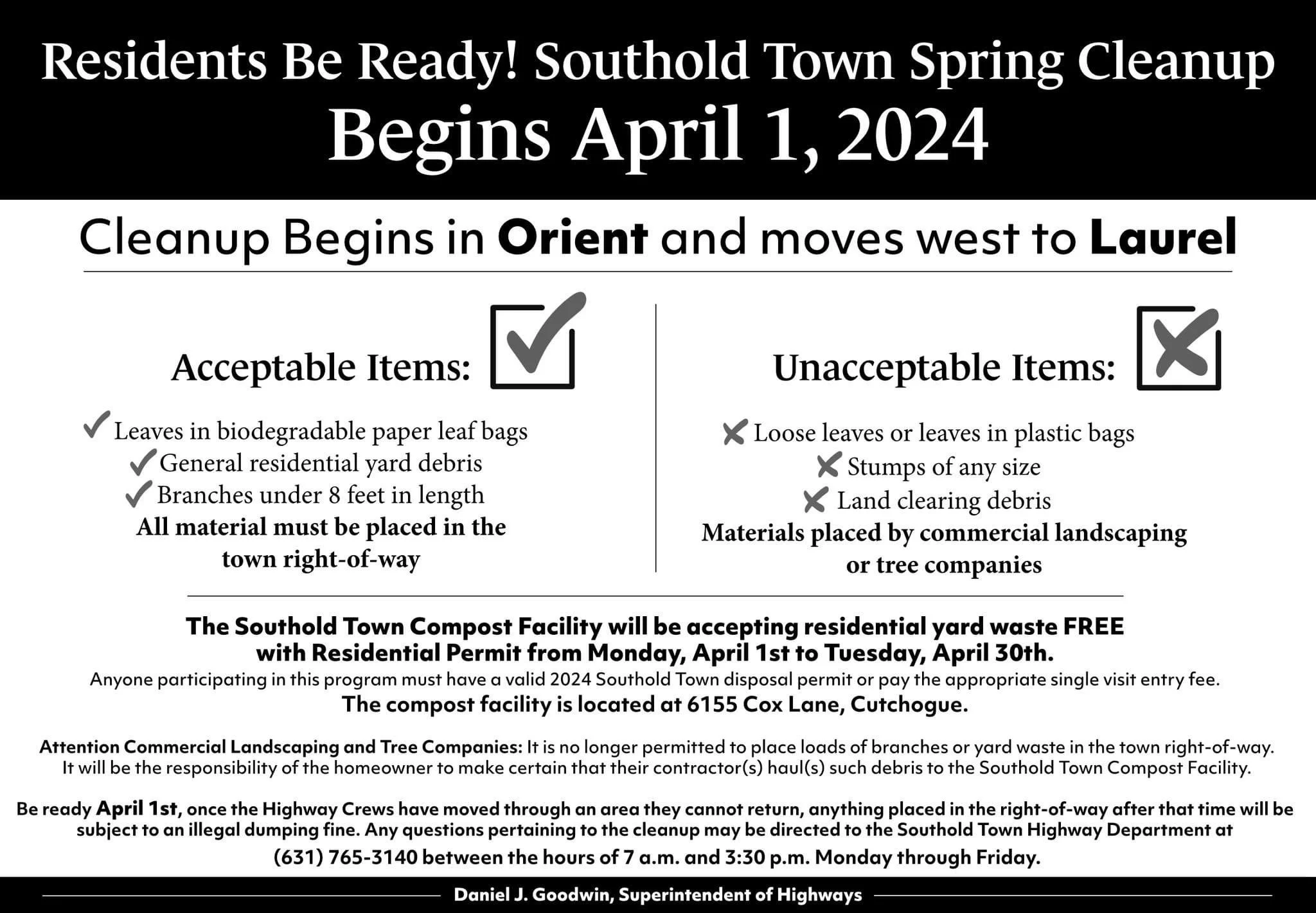 Southold Town Spring Cleanup