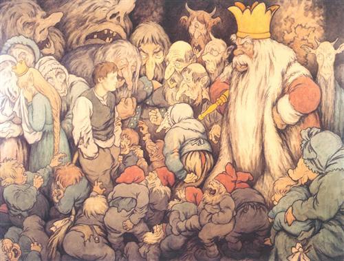 Peer Gynt in the Hall of the Mountain King. Theodor Severin Kittelson (1890)