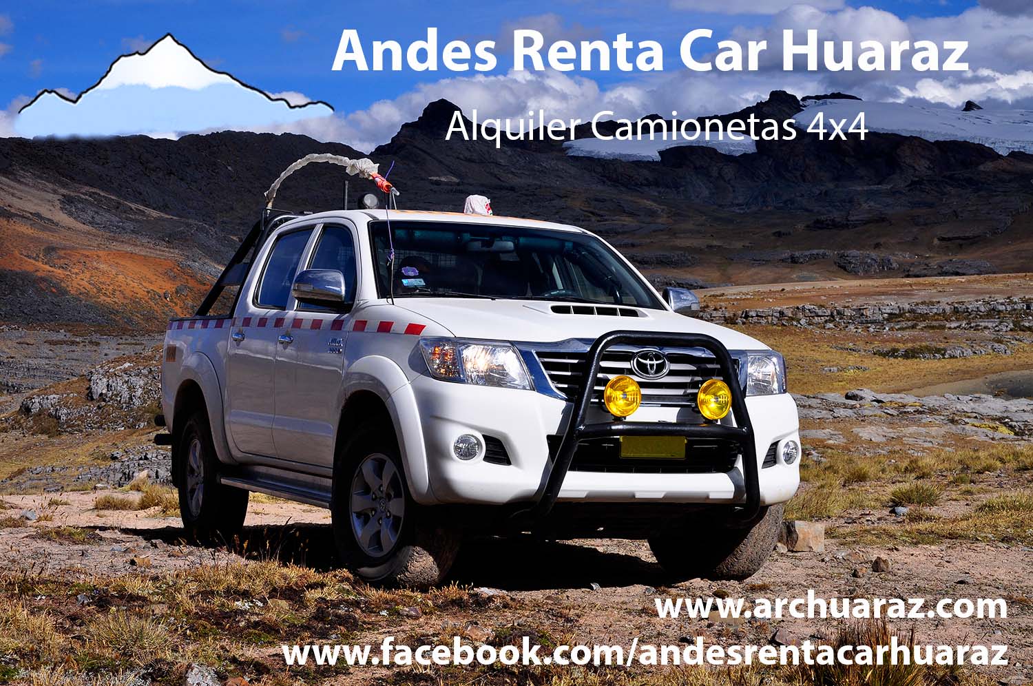 Alquiler camioneta Huaraz