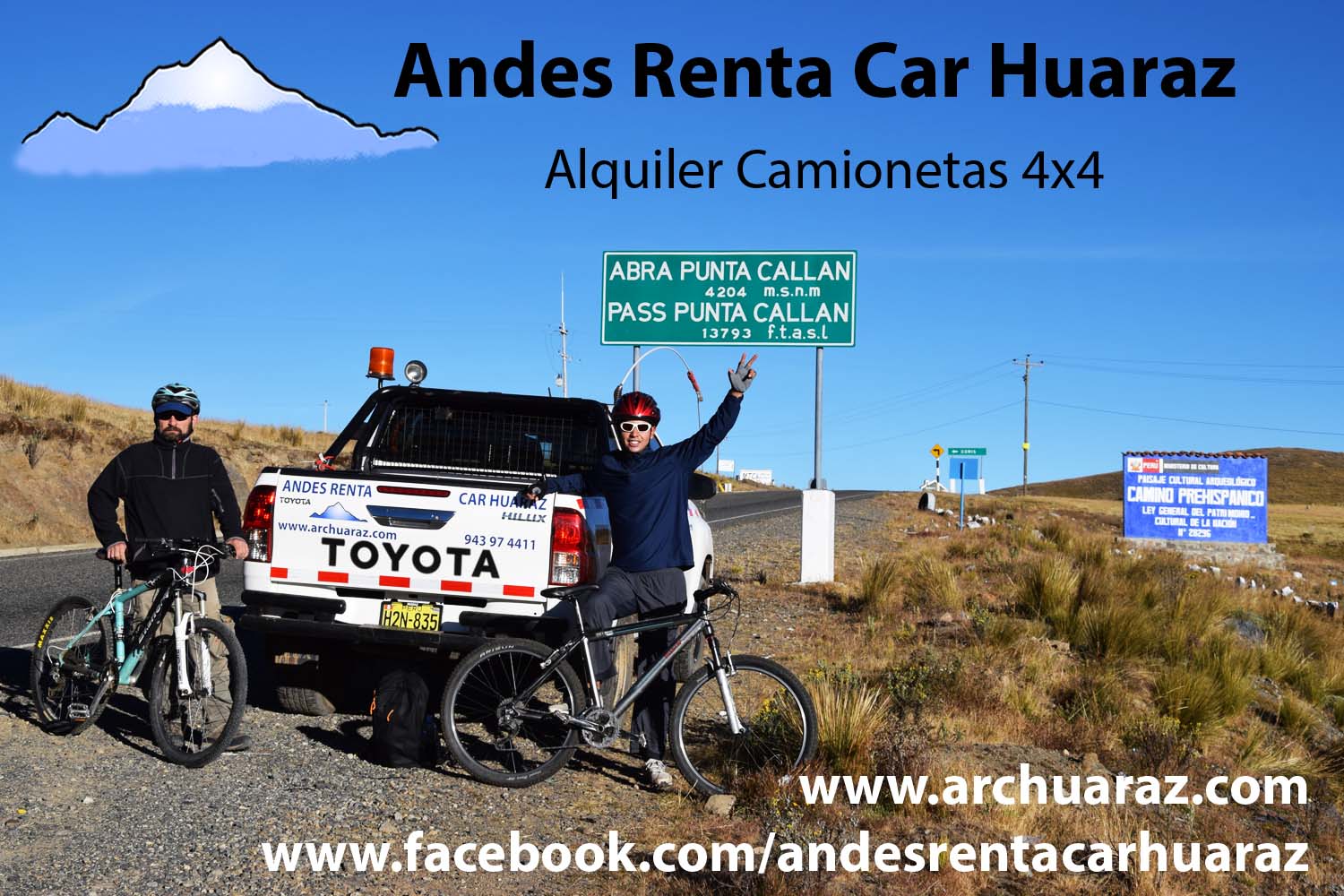 Alquilar coches Huaraz