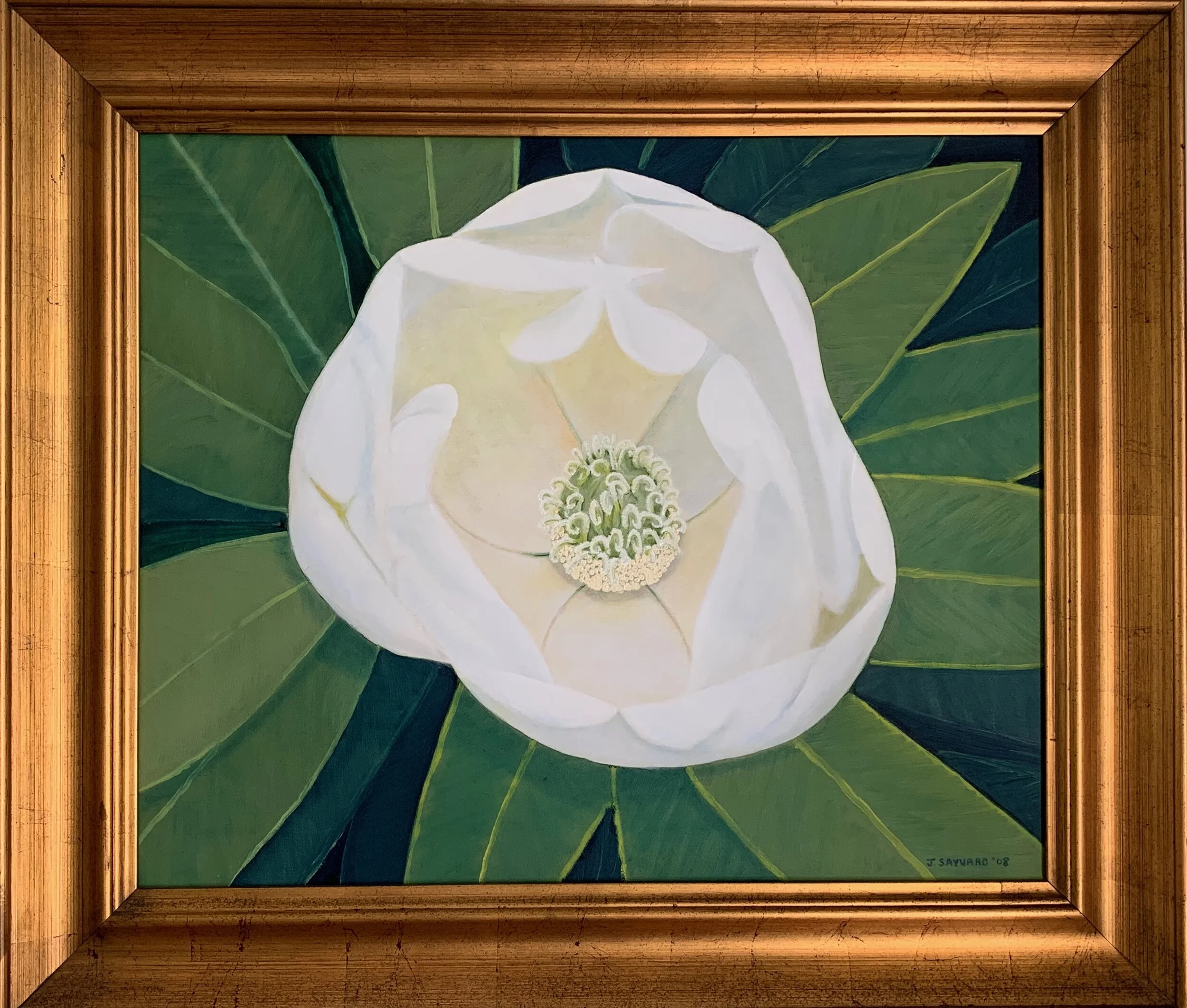 Young Magnolia Blossom - 20" x 24" unframed