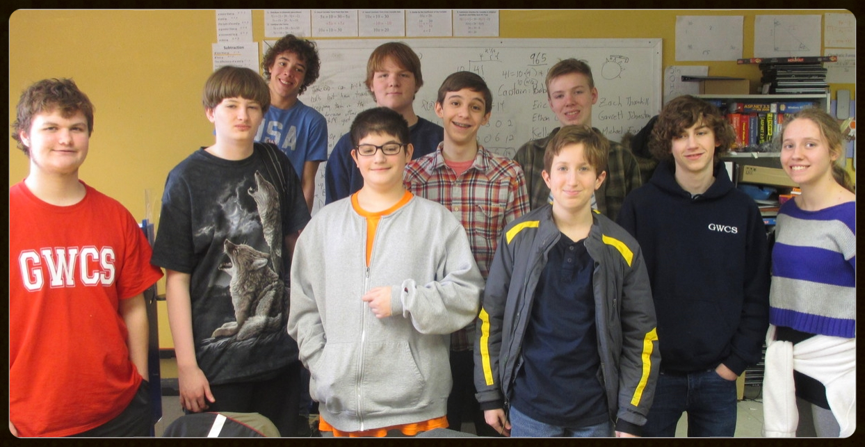 2014-2015 GWCS STEM Club (missing from photo: Kelley, Ronan & Zach)