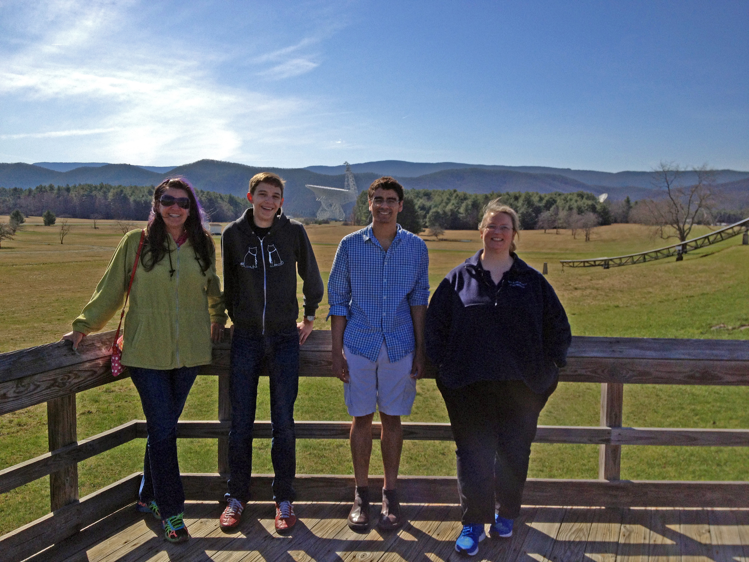 Thanks to parent Melissa Dana for driving and hanging out with us all weekend at the NRAO in Greenbank, West Virginia